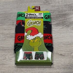 Men's 2-Pack Grinch Boxer Briefs NWT